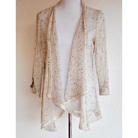 open weave cardigan